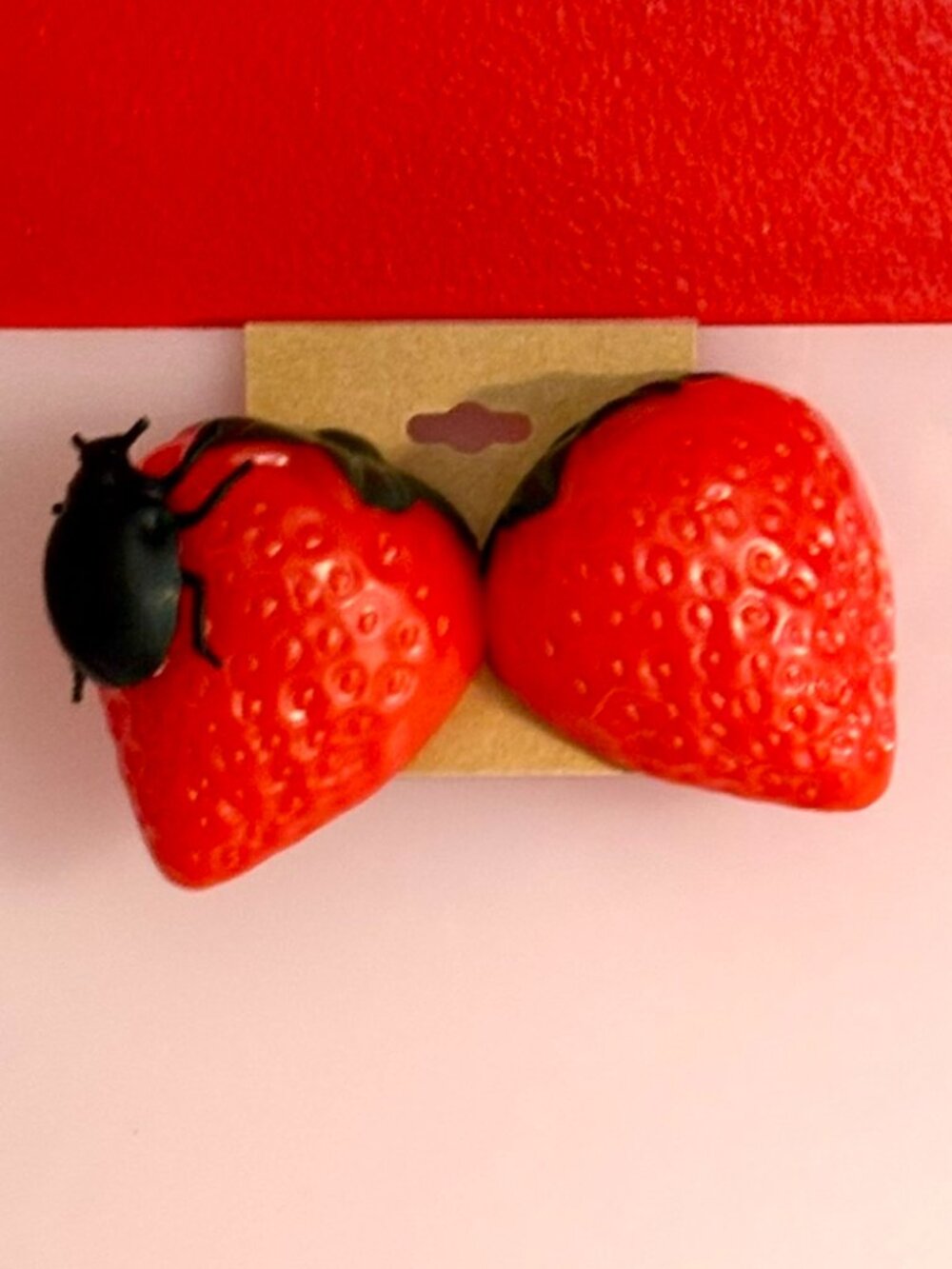 Big Strawberries with a Bug